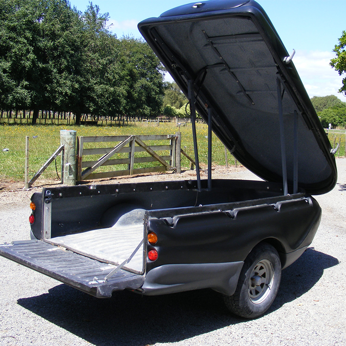 View of the inside of the Tuff-Lite trailer
